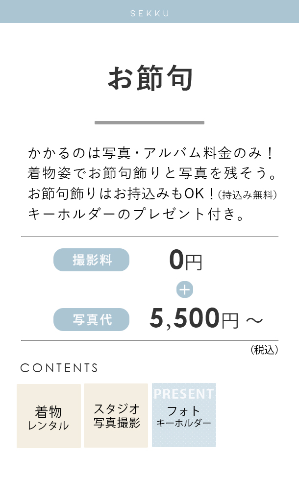 お節句フォトプラン料金