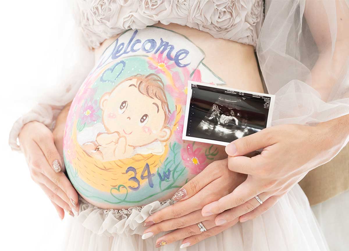 マタニティベリーペイント