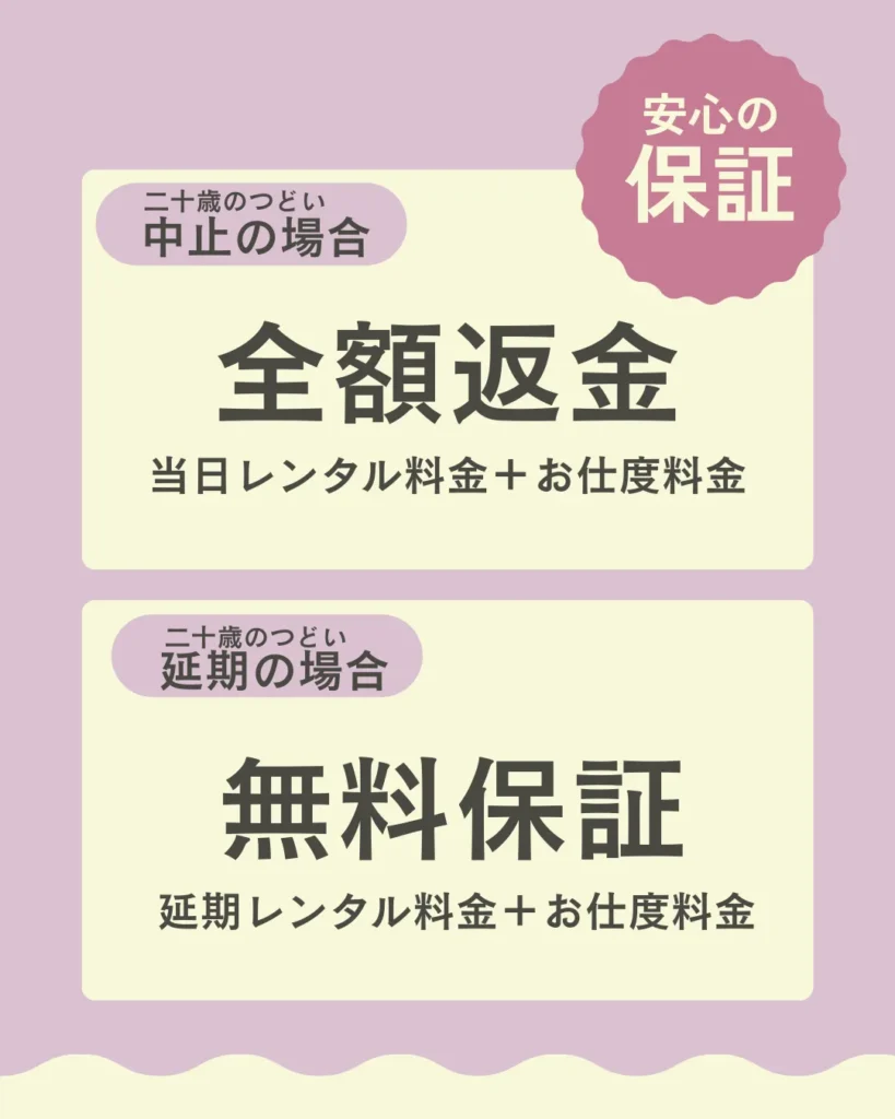 二十歳のつどいが中止になった際の案内