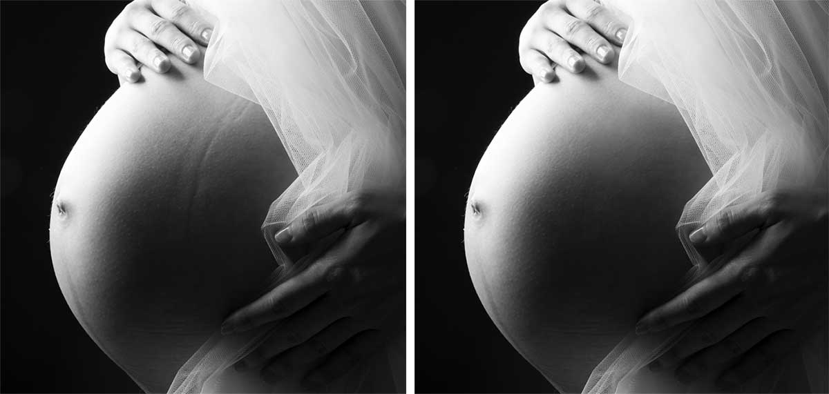 マタニティ画像修正