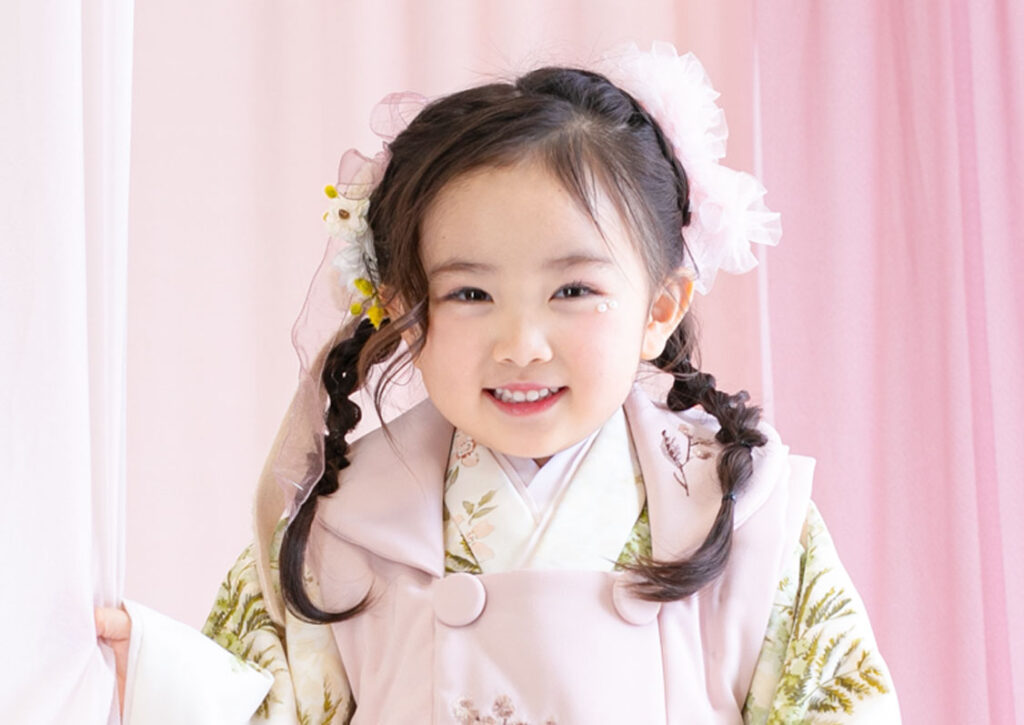 3歳のヘアスタイル_三つ編みスタイル1