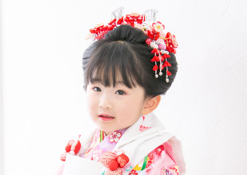 3歳のヘアスタイル_日本髪スタイル3