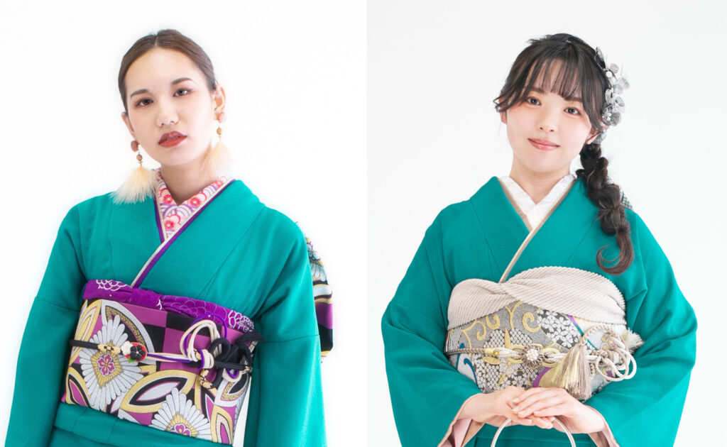 無地振袖_帯周りコーデ