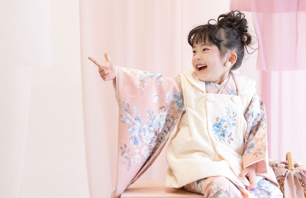 撮影でのニコニコ笑顔
