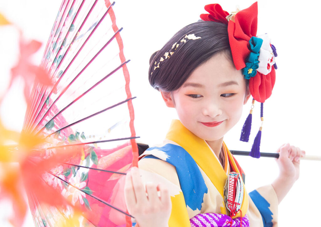 7歳のヘアスタイル_金箔