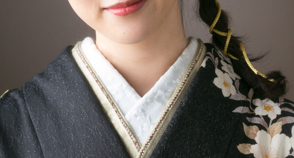 重ね衿 ラインストーンB